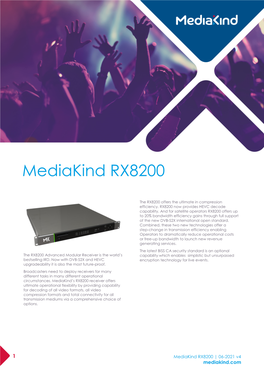 Mediakind RX8200