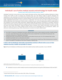 Individuals' Use of Online Medical Records and Technology for Health