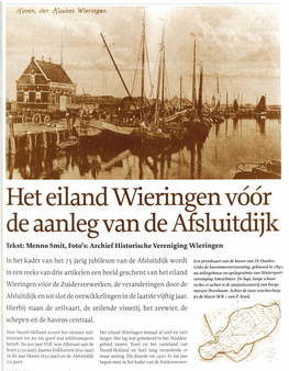 Het Eiland Wieringen Vóór Deaanleg Van Deafsluitdijk