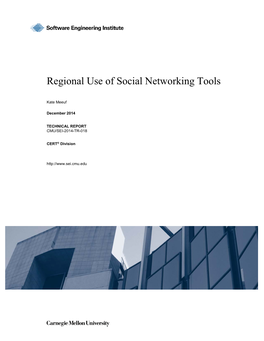 Regional Use of Social Networking Tools