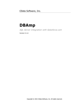 Documents and Attachments 57 Chapter 7: Dbamp Stored Procedure Reference