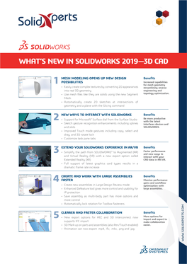 What's New in Solidworks 2019—3D