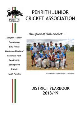 Penrith Junior Cricket Association