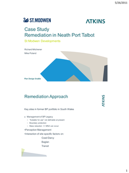 Case Study Remediation in Neath Port Talbot St Modwen Developments