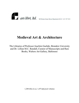 Medieval Art & Architecture