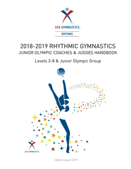 2018-2019 Rhythmic Gymnastics Junior Olympic Coaches & Judges Handbook
