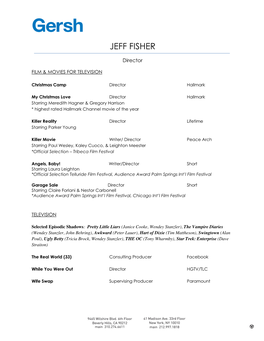 JEFF FISHER Credits 1019