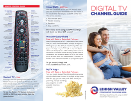 Digital TV LEHIGH VALLEY COOPERATIVE TELEPHONE ASSN