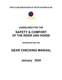 Safety & Comfort Gear Checking Manual