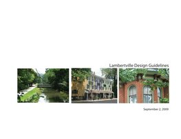 Lambertville Design Guidelines