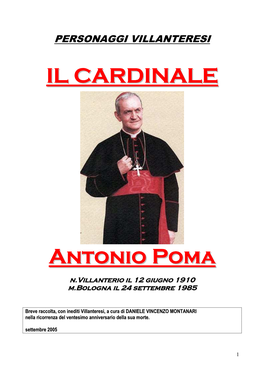 CARD. ANTONIO POMA- Villanterese
