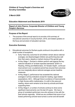 Education Attainment and Standards 2019 PDF 308 KB