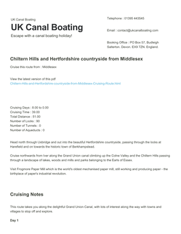 Chiltern Hills and Hertfordshire Countryside from Middlesex