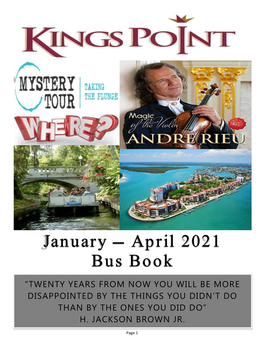 April 2021 Bus Book