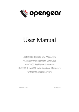 Opengear User Manual 4.4.Pdf
