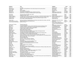 Cumulative Michigan Notable Books List