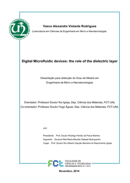 Digital Microfluidic Devices: the Role of the Dielectric Layer