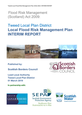 Tweed Local Plan District Local Flood Risk Management Plan INTERIM REPORT
