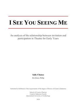 Sally Chance Thesis