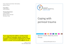 Coping with Perineal Trauma