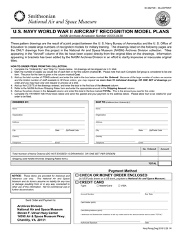 U.S. Navy Recognition Model Plans