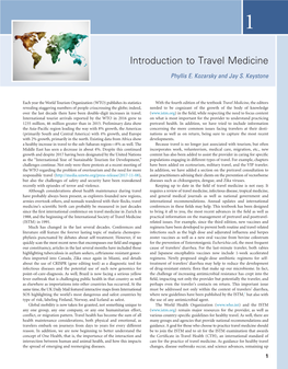 Introduction to Travel Medicine