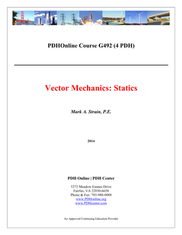 Vector Mechanics: Statics