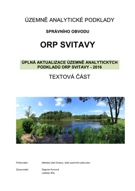 UAP 2016 ORP Svitavy