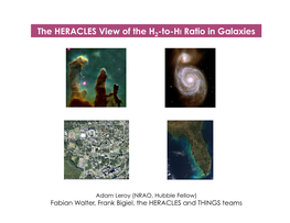 The HERACLES View of the H -To-HI Ratio in Galaxies