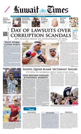 Day of Lawsuits Over Corruption Scandals Continued from Page 1 Former Top Officials