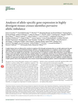 Analyses of Allele-Specific Gene Expression in Highly Divergent