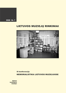 Lietuvos Muziejų Rinkiniai Nr. 7