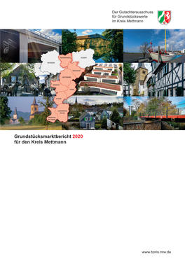 Grundstücksmarktbericht 2020 Für Den Kreis Mettmann