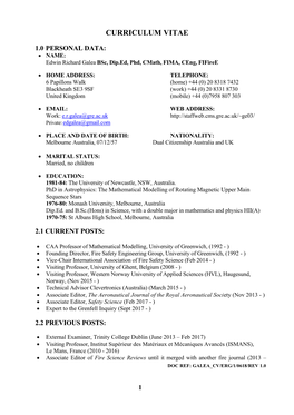 Curriculum Vitae