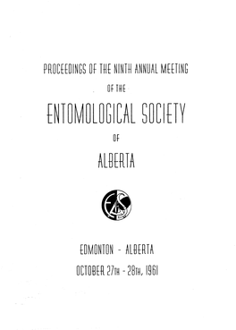 Proceedings of the Entomological Society of Alberta 1961