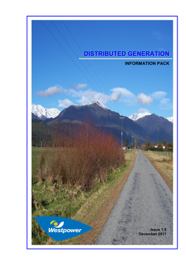 Distributed Generation – Information Pack