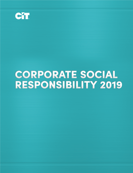 CIT Corporate Social Responsibility Report