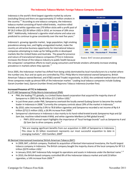 Transnational Tobacco Companies in Indonesia