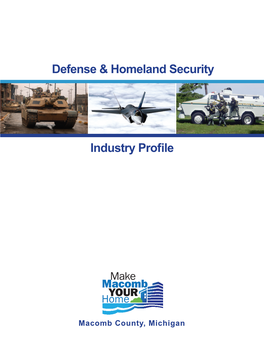 Defense & Homeland Security Industry Profile