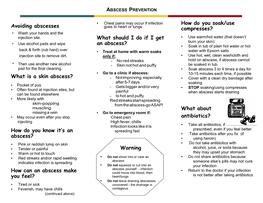 Abscess Prevention