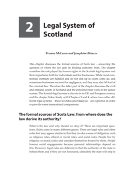 2 Legal System of Scotland