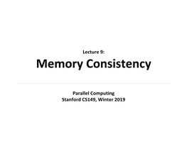 Memory Consistency