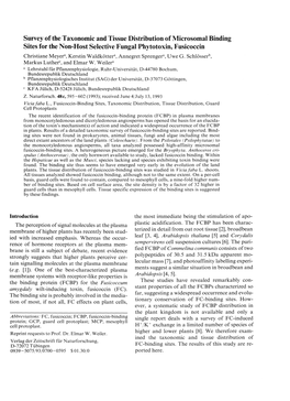 Survey of the Taxonomic and Tissue Distribution of Microsomal Binding