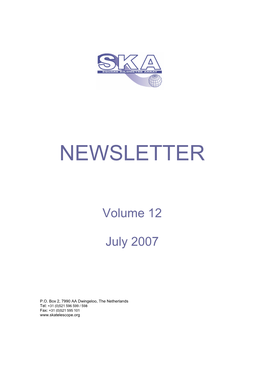 Newsletter Volume 12