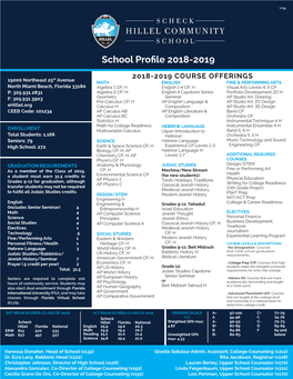 Schooחחl Profile 2018-2019