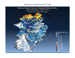 Winter Storm Summary for March 2Nd 2018