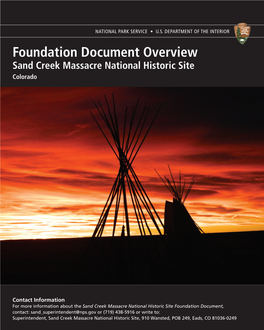 Sand Creek Massacre National Historic Site Foundation Document