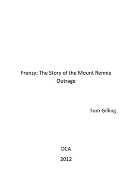 The Story of the Mount Rennie Outrage