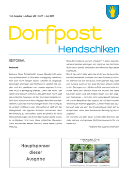 Dorfpost Hendschiken