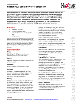 Solvent-Based Screen